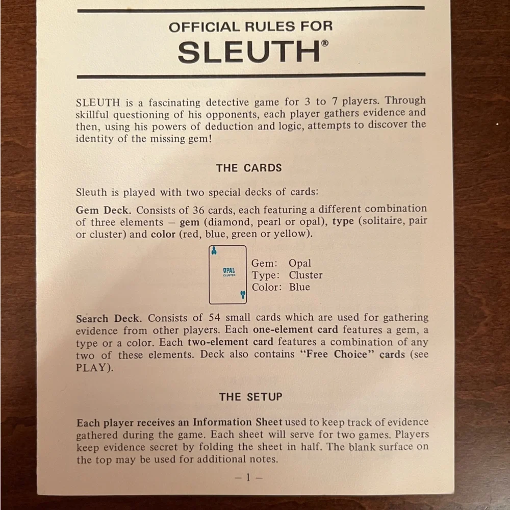Sleuth Board Game - Picture 4 of 6